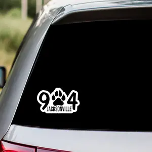 904 Jaguar Pawprint Jacksonville Decal Sticker
