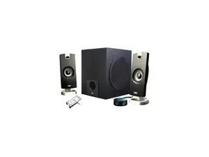 Cyber Acoustics CA-3090 9 Watts total RMS 2.1 3 Piece Flat Panel Design Subwoofer & Satellite Speaker System Cyber Acoustics CA-3090 9 Watts total RMS 2.1 3 Piece Flat Panel Design Subwoofer & Satellite Speaker System