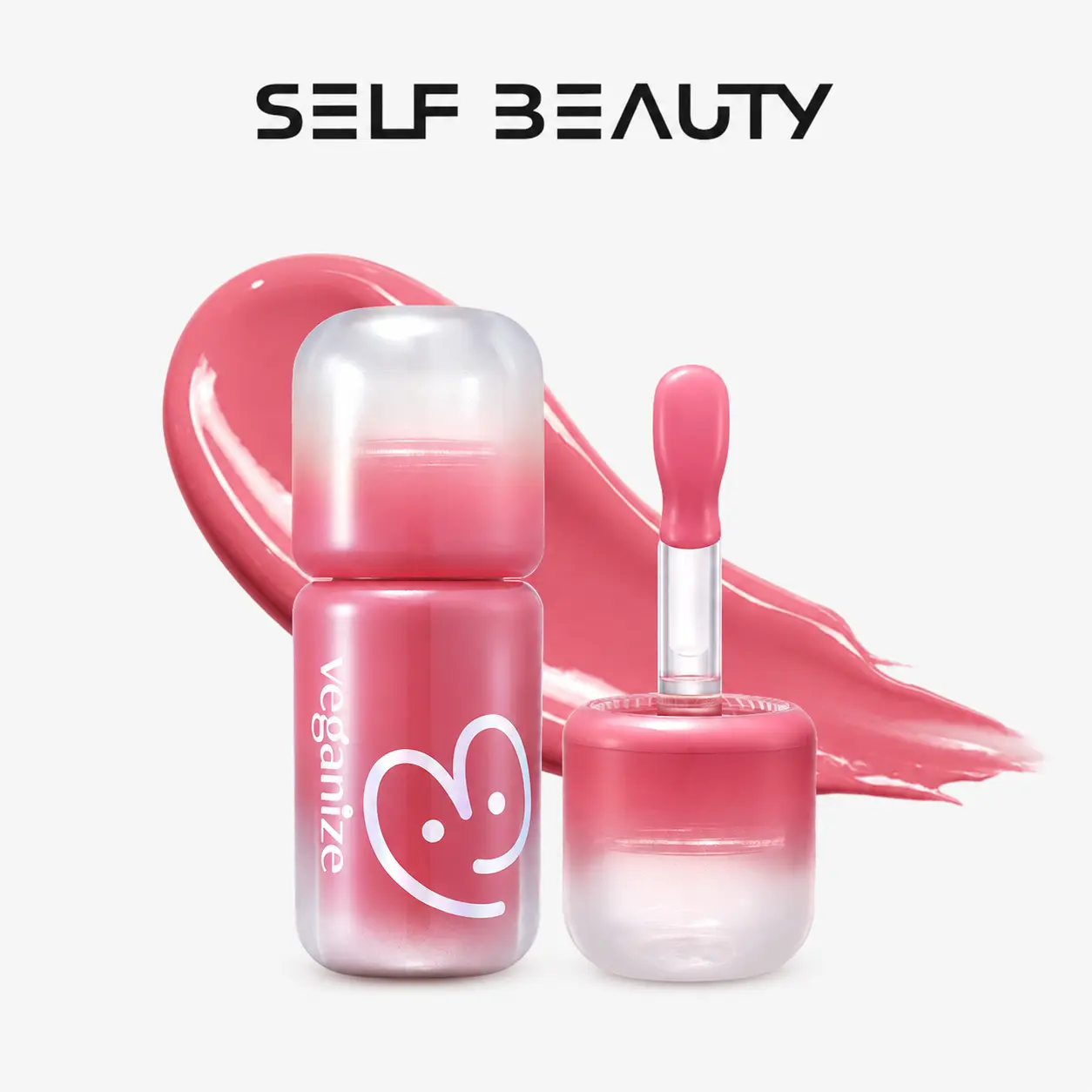 [Official] SelfBeauty 4D DewyShine Lip Oil Gloss - Korean Cooling Lip Oil Gloss, Peptide Shine 0.14 oz
