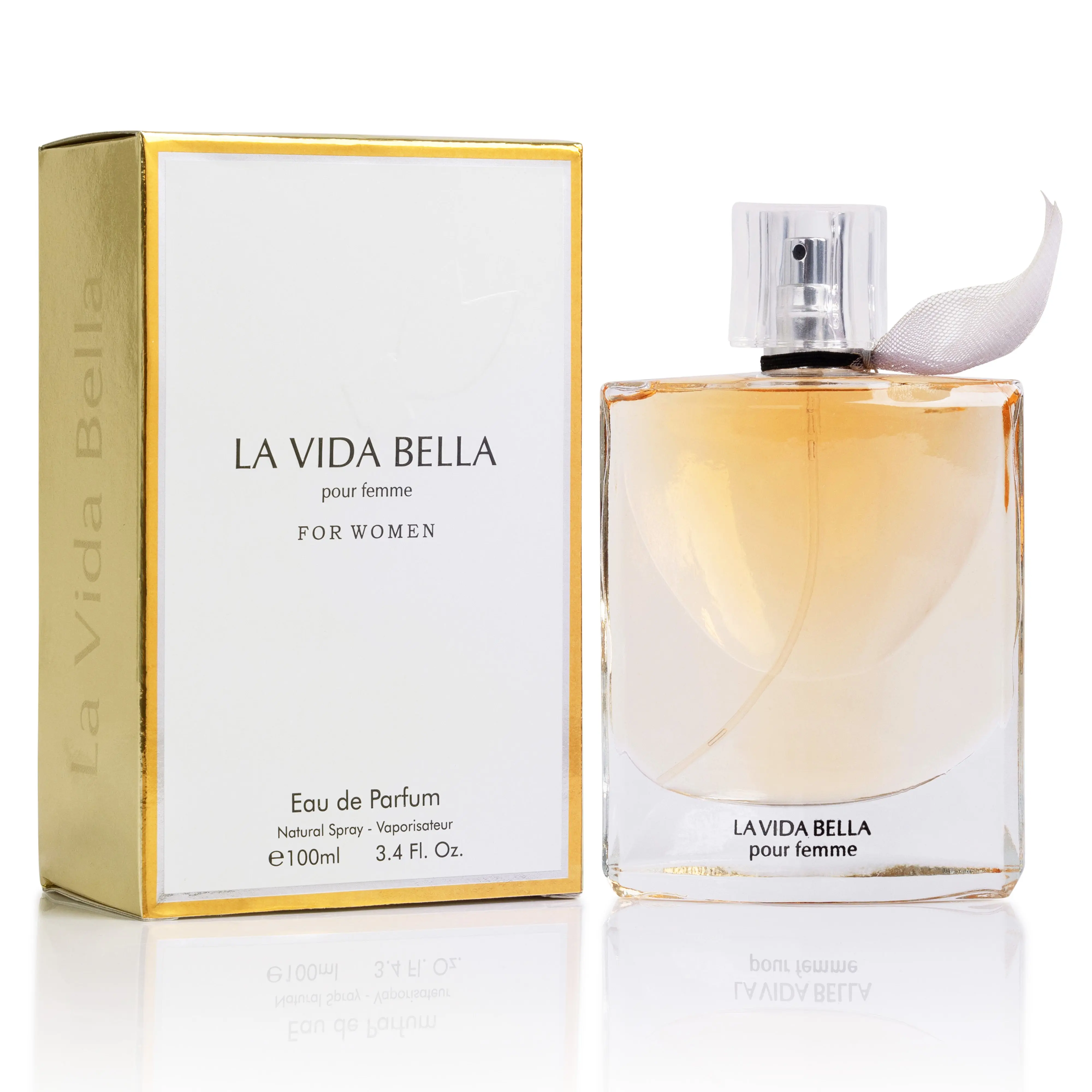 Urban Collection La Vida Bella Eau De Parfum, An Elegant & Radiant Women's Fashion Fragrance, Long-Lasting Signature Scent with Jasmine & Vanilla, 100ml, Glam
