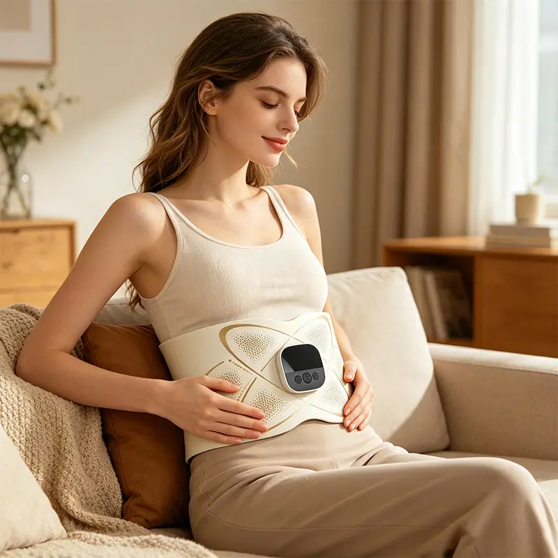 Hot Compress Massage Belt, Personal Care Massage Device for Muscle Relief