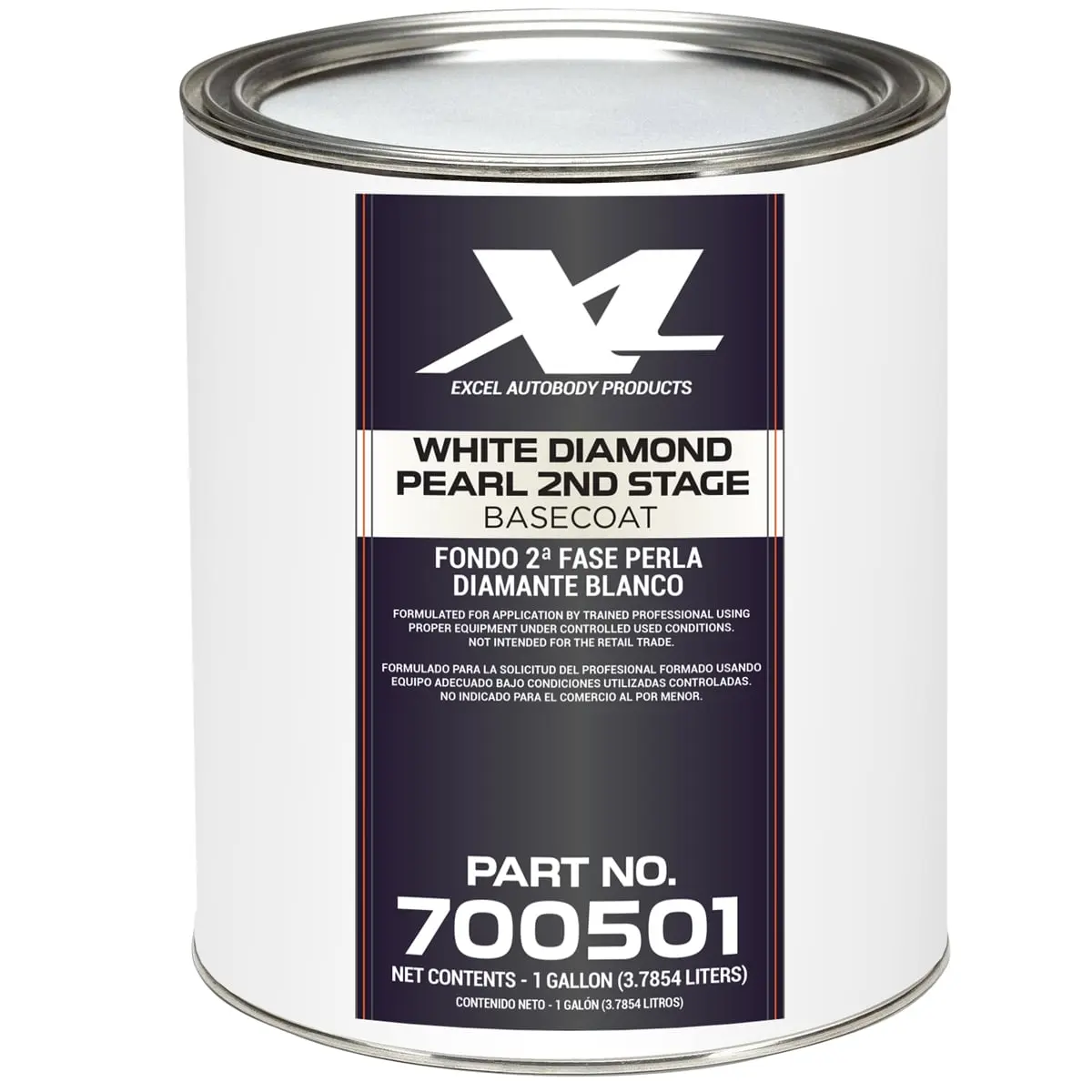 Excel Auto Body XLB700501 B-C Gauge Dia. Liquid Quick-Drying White Pearl Basecoat Primer, 9.15 lbs Durable Ground-Coat Material, Factory Pack Line, Good Hiding for Automotive Car Body Large Blend Repairs Overalls