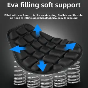 Motorcycle Seat Cushion Cover, Insulated Shock Absorbing Waterproof Sunproof Thick Motorcycle Seat Pad, Durable Comfortable Ride