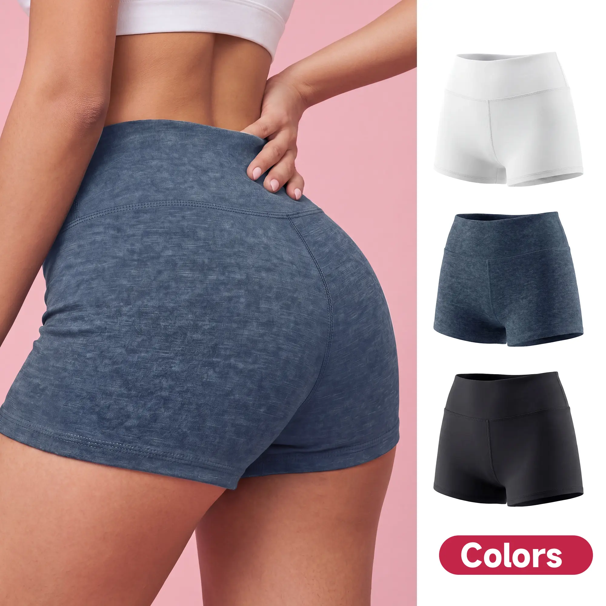 SHOWITTY Womens High Waisted Biker Shorts – Tummy Control Workout Shorts, Lightweight Stretch Yoga Shorts for Summer #tiktokshopsummersale