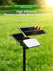 CTM Solar Spotlights Outdoor Waterproof Solar Tree Lights LED Landscape Spotlight for Trees Houses Yards Gardens Decorative Ambient Lighting Easy Install Eco-Friendly