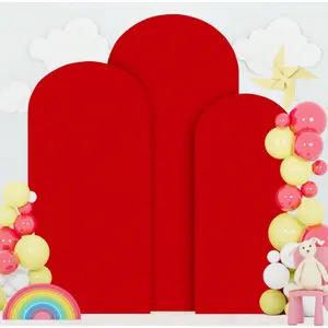 Elastic U-Shaped Wedding Arch Cover, Round Party Decoration Backdrop, Wedding Arched Backdrop, Outdoor Background Fabric, Party Decorations Banners, Various Sizes Available