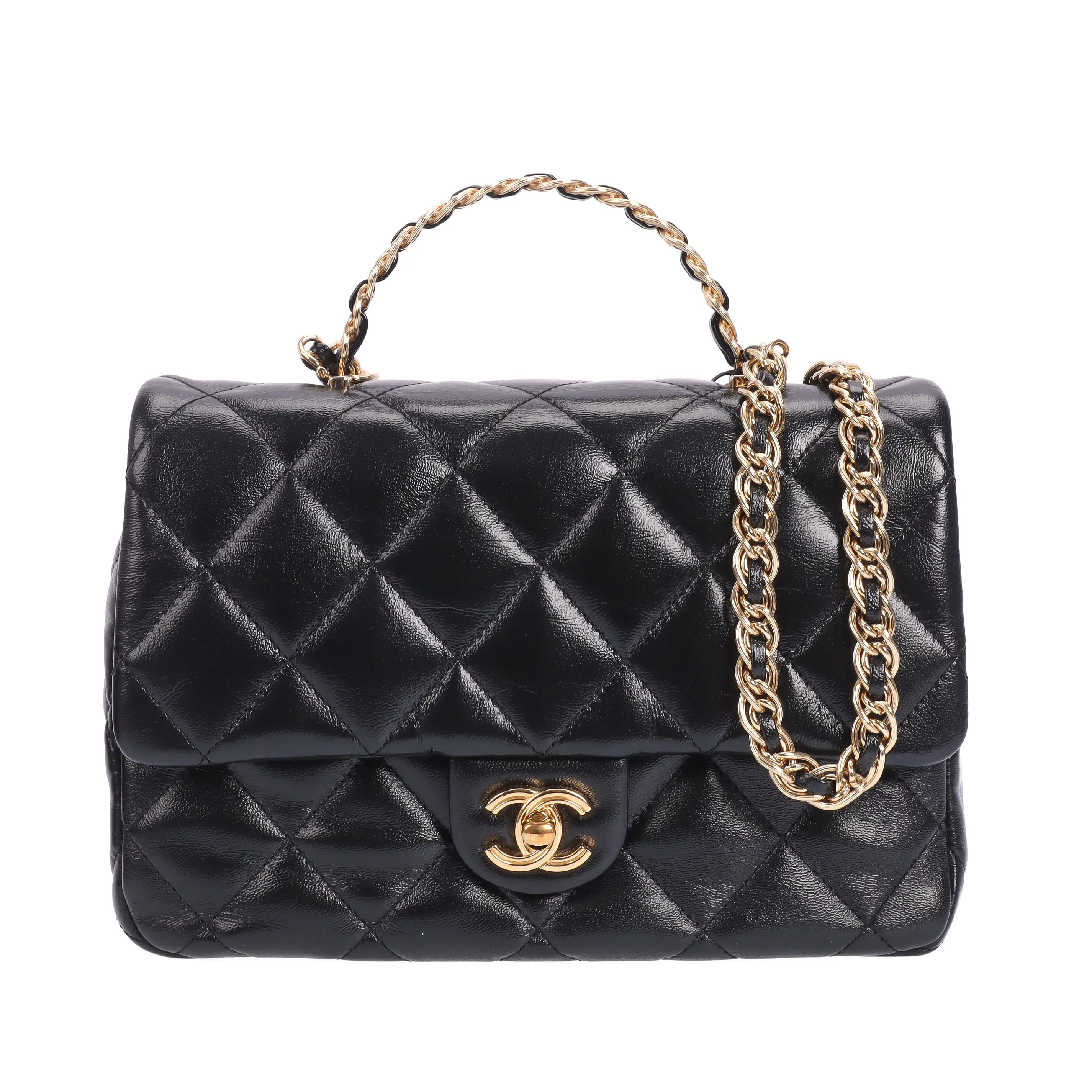 Pre-owned CHANEL Leather Crossbody Bags Chain Flap 58409531 kh