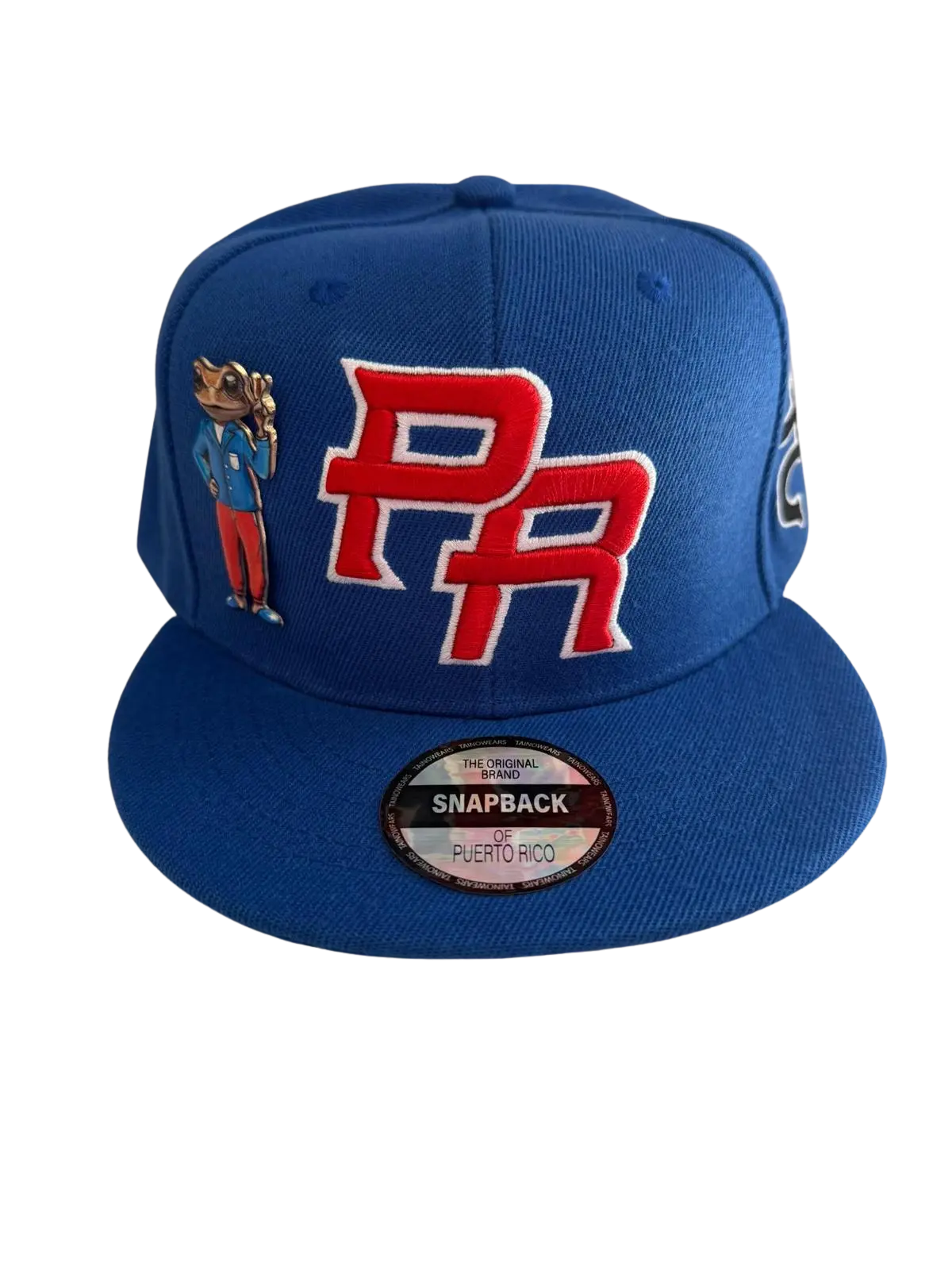 Pinned Metallic Sapo Concho Puerto Rico Snapback Hat Embroidered Black Coqui Patch 3D Embroidery Flat Brim Adjustable Cap for Men Women