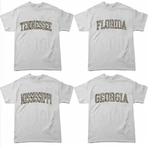 University College Camo State T-Shirt – Ash Grey, Custom Your Team, State College Varsity Name Shirt, Game Day Outfit, Womenswear & Menswear