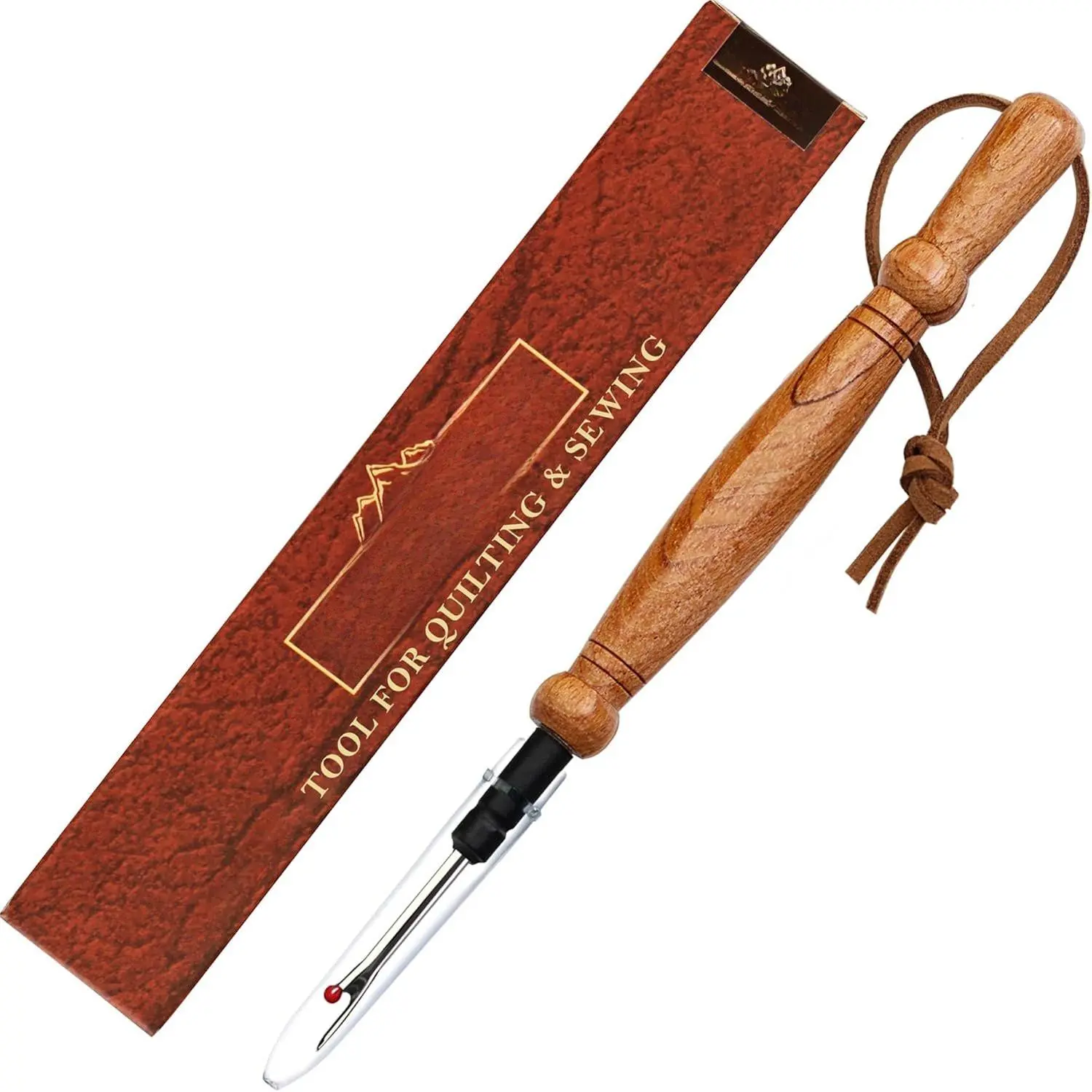 Professional Synthetic Wooden Seam Ripper with Protect Cover - Precision Stitch & Seam Removal Tool, Durable Multipurpose Sewing/Quilting Accessory (1Pc) - Ideal for Mother's Day, Birthdays Gifts