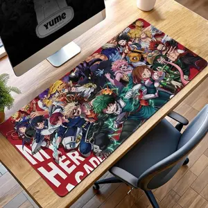My Hero Academia Gaming Mouse Pad, UA Students Desk Mat, Large Anime Mousepad, MHA Gift for Fans, Deku Bakugo Todoroki Office Decor