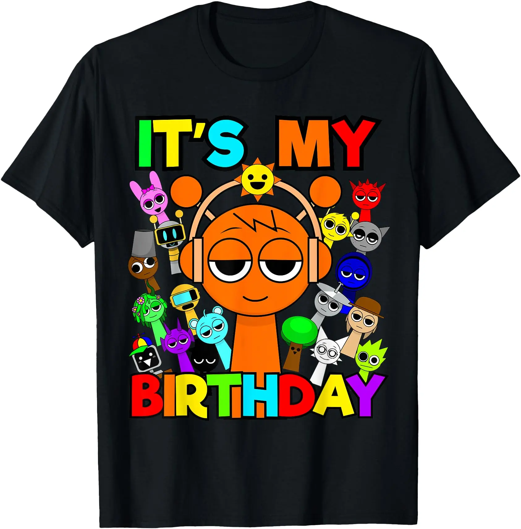 Happy Sprunki For Birthday Decoration For Boys And Girls TShirt 45743 649