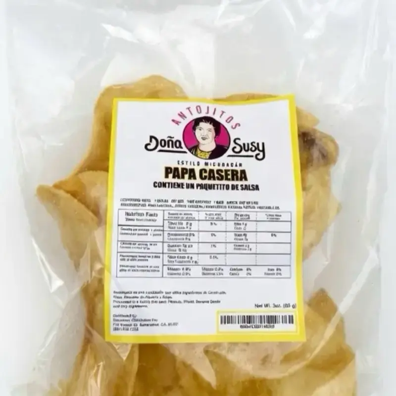 Dona Susy Crunchy Potato Chips, Savory Flavor Snack for Casual Munching and Gatherings