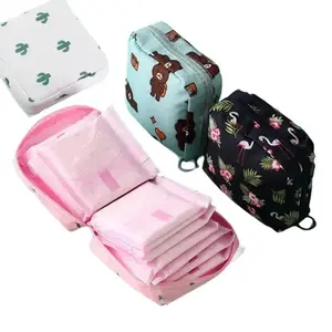 women periods bag 1pc Stylish And Practical Multi-Function Travel Storage Bag - Perfect For Toiletries, Sanitary Napkins, And Makeup