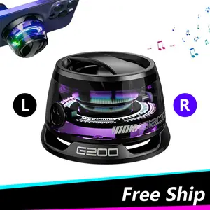 G200 Magnetic Mini Bluetooth Speaker & Phone Holder, Portable Cyber Speaker, Premium Unique Gift-G200 Mini Magnetic Bluetooth Speaker with Phone Holder, Multifunctional Portable Cyber Speaker, Premium Sound, Unique Gift for Any Occasion