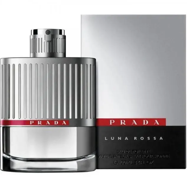 Prada Luna Rossa Eau de Toilette 100ml for Men-- Citrus Aromatic Fragrance Signature Cologne