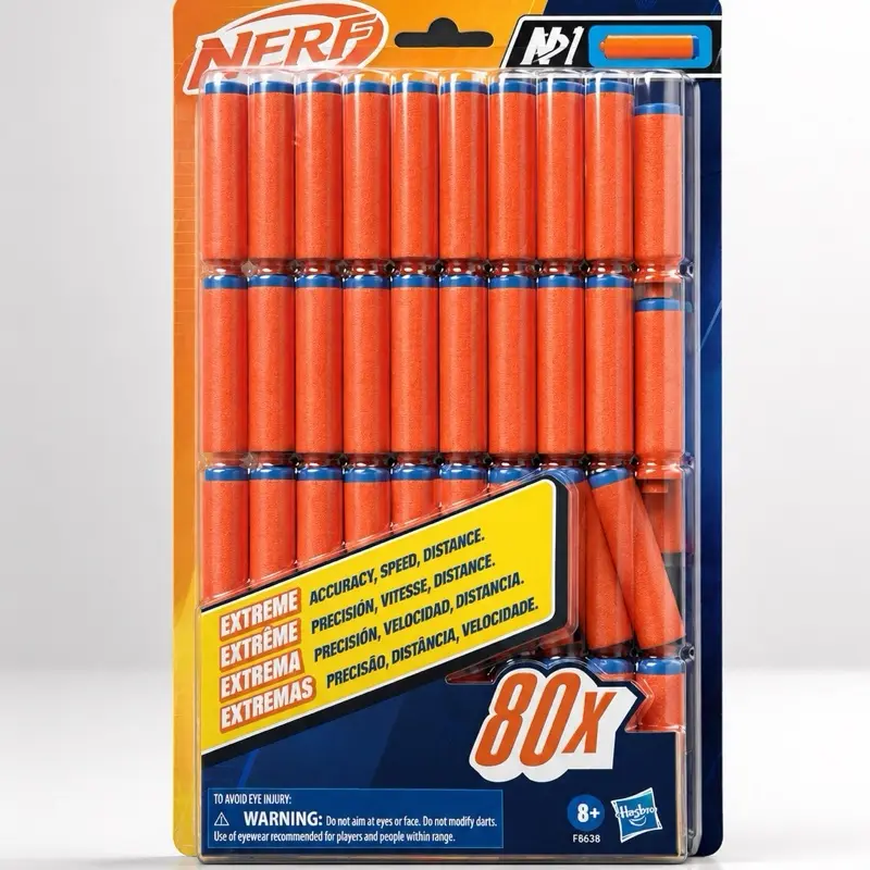NERF N Series Blaster Refill Ammo - 80-Count High Count Accessory, Easy to Use for Endless Fun, Home Blaster Upgrade (Home Supplies Accessory)