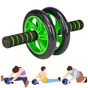 Abdominal Muscle Training Rollers, 5-In-1 Roller Kit with Knee Pads, Push-Up Bars, Handle Grips, Skipping Ropes, Home Gym Exercise Kits Suitable for Physical Training,Summervibes