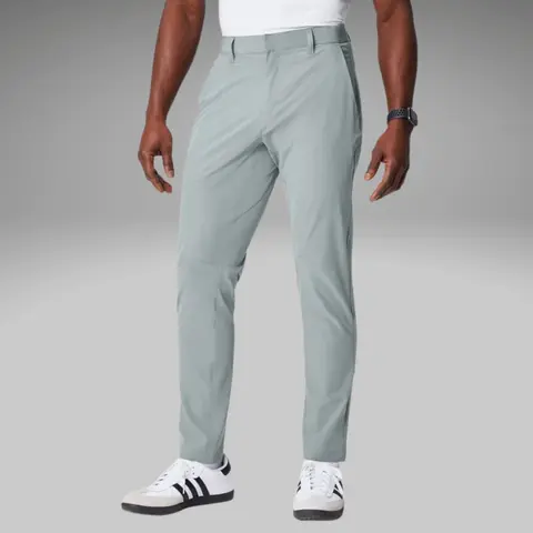Fabletics Men's The Only Slim-Fit Polyester-Spandex Pants - Plain Lightweight Elastic Comfortable Trousers with Zip-Safe Pockets, Polyester Fabric, All Seasons Office Work Clothes