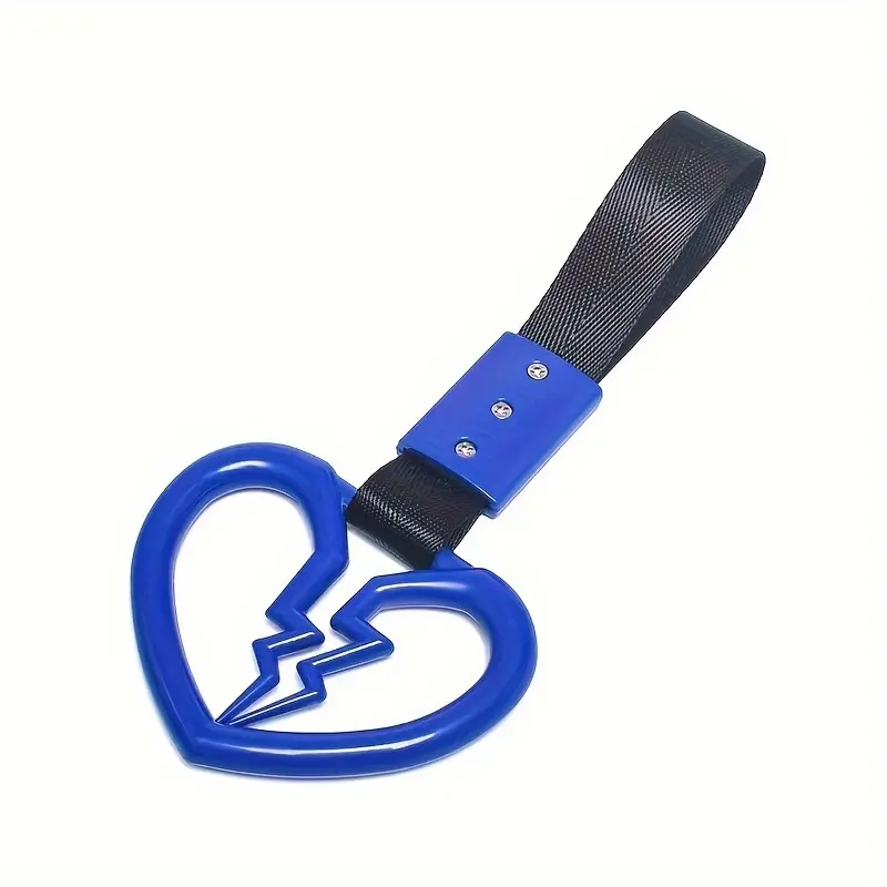 New Shape JDM Train Bus Handle Hand Strap Drift Charm Strap Drift Warning Ring For Car Rear Bumper Supplies Car Tow Rope Decoration, Car Interior Decorations & Accessories, Auto Interior Accessories