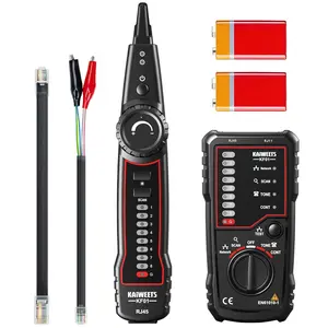 Network Cable Tester, RJ45 RJ11 Wire Line, Tone Generator and Probe Kit, Cable Ethernet LAN Network Cat5 Cat6 for Cable Collation, Telephone Line Test