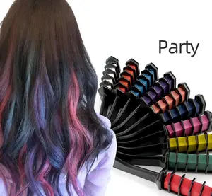 10-Color Hair Chalk Comb Set, Temporary Hair Dye Washable Hair Chalk Comb Set – Easy DIY Hair Color Kit for Kids/Teens/Adults, Fun Color for Parties, Halloween, Christmas, Cosplay & Birthdays, Hair Color Tool for Party, Daily Clothing Decor