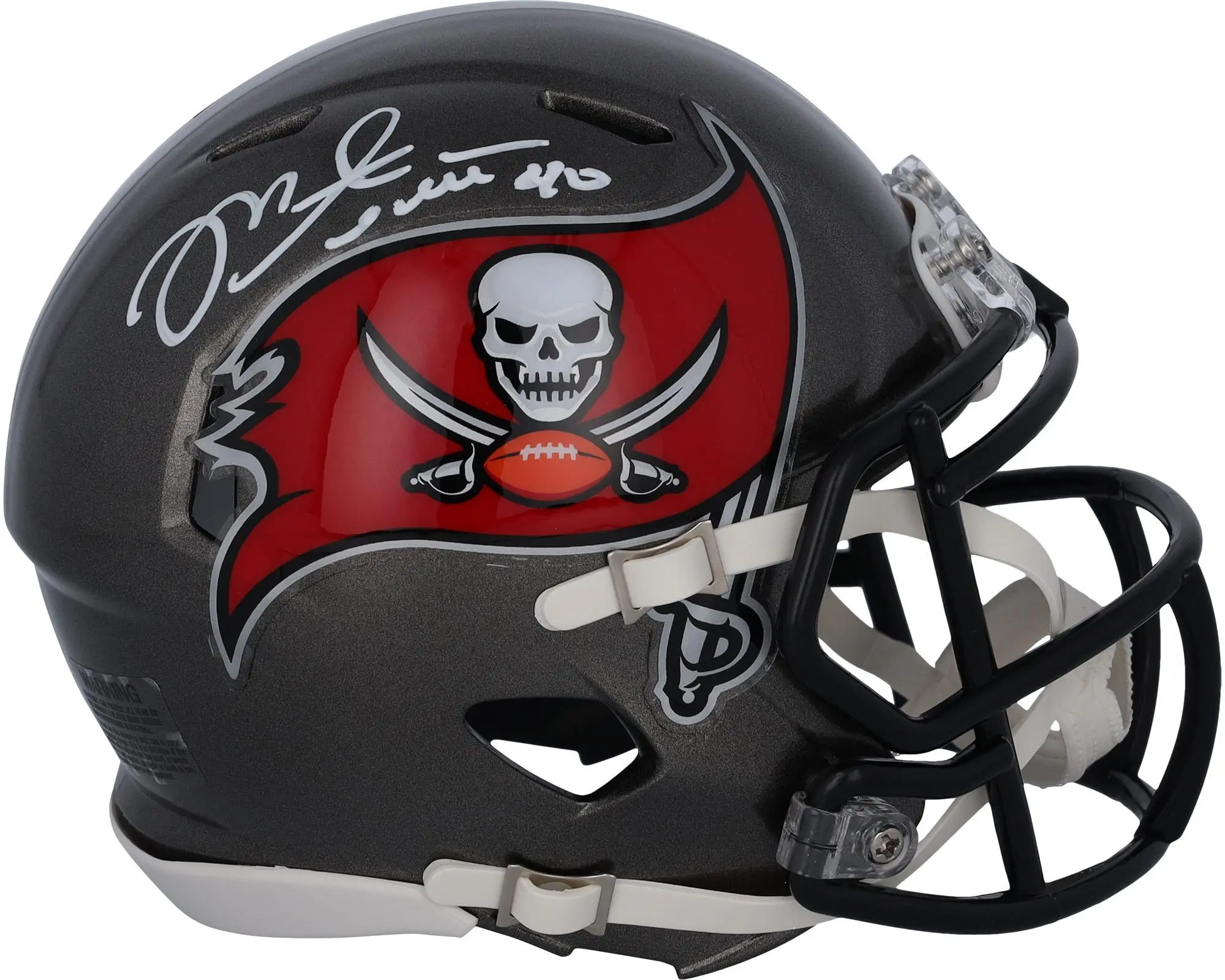 Mike Alstott Tampa Bay Buccaneers Autographed Speed Mini Helmet - Fanatics Authentic Certified