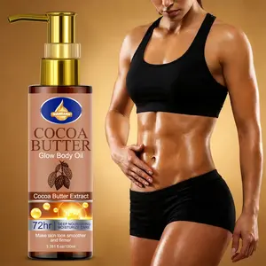 Cocoa Butter Firming Body Oil 100ml | Cocoa butter + grapeseed oil + retinol, smooths, firms, and brightens skin tone | Long-lasting hydration, refreshing and non-greasy, Moisturizing