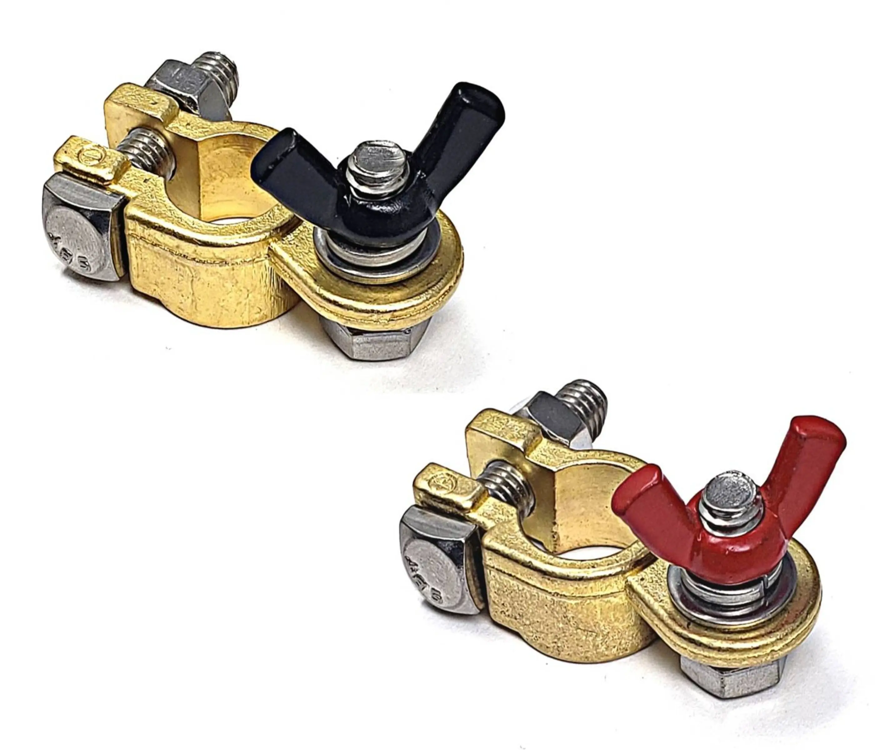 Marine Grade Top Post Battery Terminal Kit with 8/16 Shrink Tubes (Military Spec. B-12128C) for RVs, Trucks, Boats - Electrical Connector & Terminal Car Accessory