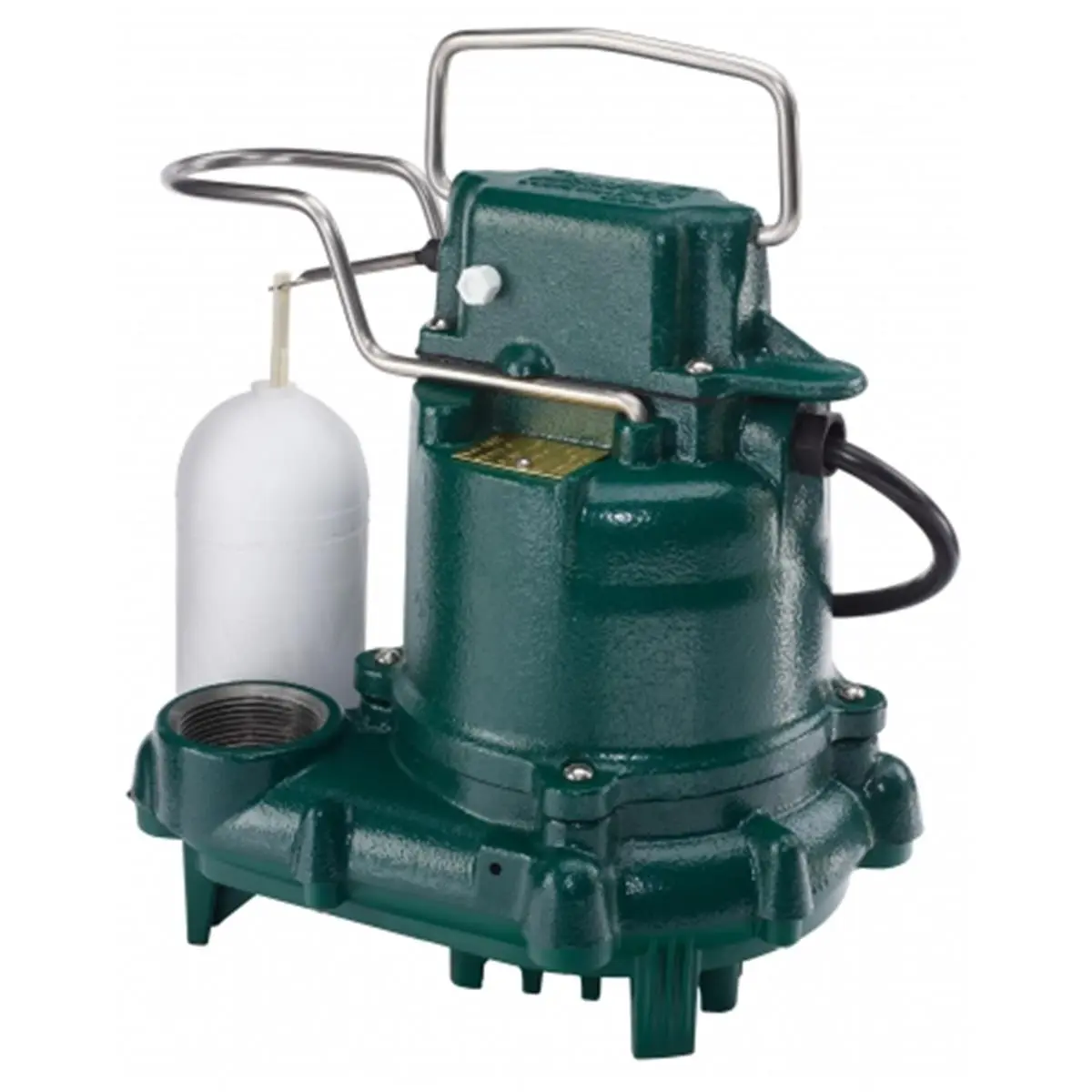 Zoeller 115V 0.33 HP 50 Series Cast Iron Submersible Sump Pump, Submersible Pump, Stainless Steel, Automatic, Submersible Water Pumps