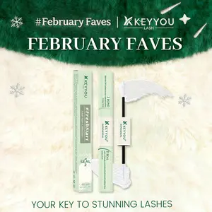 KEYYOU Lash Bond & Seal 10ML Waterproof Cluster Lash Glue with Mascara Brush for Eyelash Extensions Strong Gentle Lash Cluster Glue Latex-Free TikTok Shop FebruaryFaves
