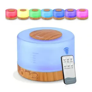 Essential Oil Diffuser with Remote Control, 4 Timer Modes, Quiet Ultrasonic Stylish Design Smart Aromatherapy Diffuser Smart Fragrance Diffuser humidifier Drop Ultrasonic Diffuser auto-off stress relief crack cool aurai mist mood light home perfume