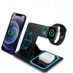3 in 1 Wireless Charger for Summer, Fast Charger Phone Holder, Wireless Charging Stand For iPhone 15 14 13 Pro Max Galaxy iWatch 9 8 7 6 SE AirPods Pro 3 2