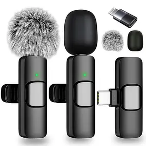 Pro Wireless Lav Mic - USB-C Rechargeable Omnidirectional Microphone, Plug & Play for Laptop/Phone, Mini Clip-on for Teaching, Podcasts, Interviews