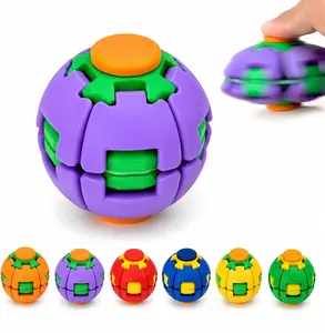 3D Printed Press-Rotating Fidget Spinner Toy, Mechanical Kinetic Desk Toy for Stress & Anxiety Relief, Unique Sensory Press-to-Spin Fidget Toy for Adults, Cool Gadgets Gift