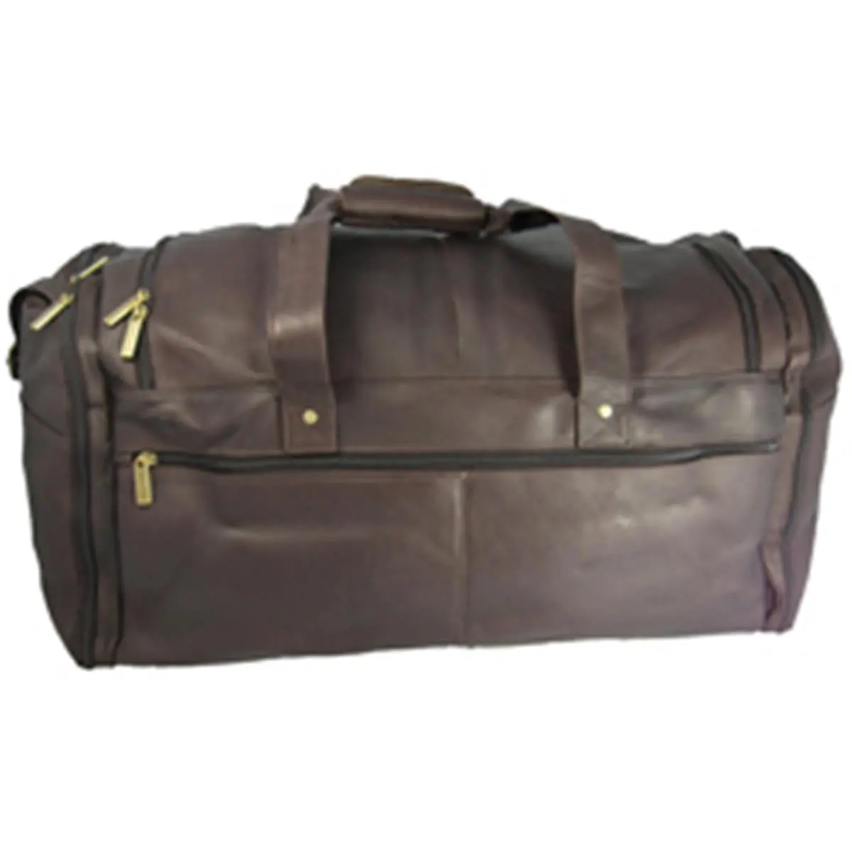 212 MAIN David King & Co 305C Extra Large Multi-Pocket Travel Bag - Cafe Color, Zipper Closure, Weekend Luggage Pack