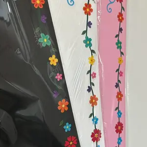 Mexican Flower Edge Paper Korean Designer Bouquet Waterproof Florist Supplies Floral Gift Wrapping for Packaging