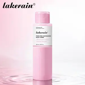 lakerain 1 Count PDRN Pink Niacinamide Milky Toner, Improves Uneven Skin Tone, Delivers Dewy, Translucent Skin, Glowing Skin, Lightweight & Non-Sticky, Daily Skincare Must-Have