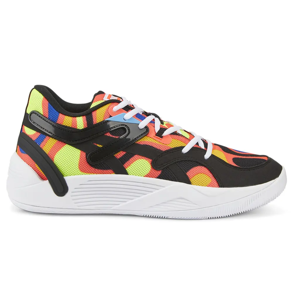 PUMA Mens Trc Blaze Court Lava Basketball Sneakers Shoes - Multi