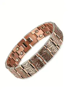 Adjustable Fashion Gauss Copper Magnetic Bracelet for Daily Wear, Sleep Enhancement & Arthritis Pain Relief - Stylish & Comfortable Gift Idea Adjustable Clasp Bracelet