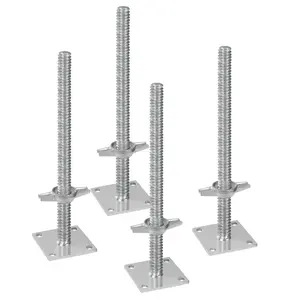 VEVOR 4-Pack Adjustable Leveling Jacks Solid Screw for Baker-Style Scaffolding