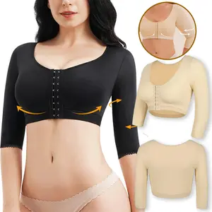 Arm Shaper for Women Post Surgery Arm Compression Sleeves Arm Front Closure Shapewear Bra, Arm Slimmer Bra
