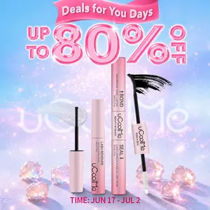uCoolMe Lashes 2In1 Bond & Seal Waterproof Glue for Lashes Cluster Strong Hold for Beginner Friend 3in1 Makeup Glue & Remover #DealsForYouDays