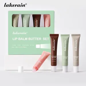Lip Balm Butter Set, 4 Counts/set Moisturizing Lip Balm, Hydrating Lip Treatments Lip Care Product for Women & Girls, Daily Skincare Product