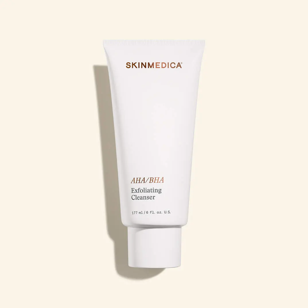 SkinMedica AHA/BHA Exfoliating Cleanser, Deep Cleansing and Vegan Face Wash for Adults, 6 fl oz / 177ml, 6 Fluid Ounces