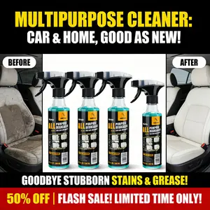 NUAN All Purpose Degreaser & Multi-Purpose Cleaning Spray - Heavy Duty Stain Remover for Car Interiors & Home Surfaces, Fast Grease & Grime Removal for Deep Cleaning
