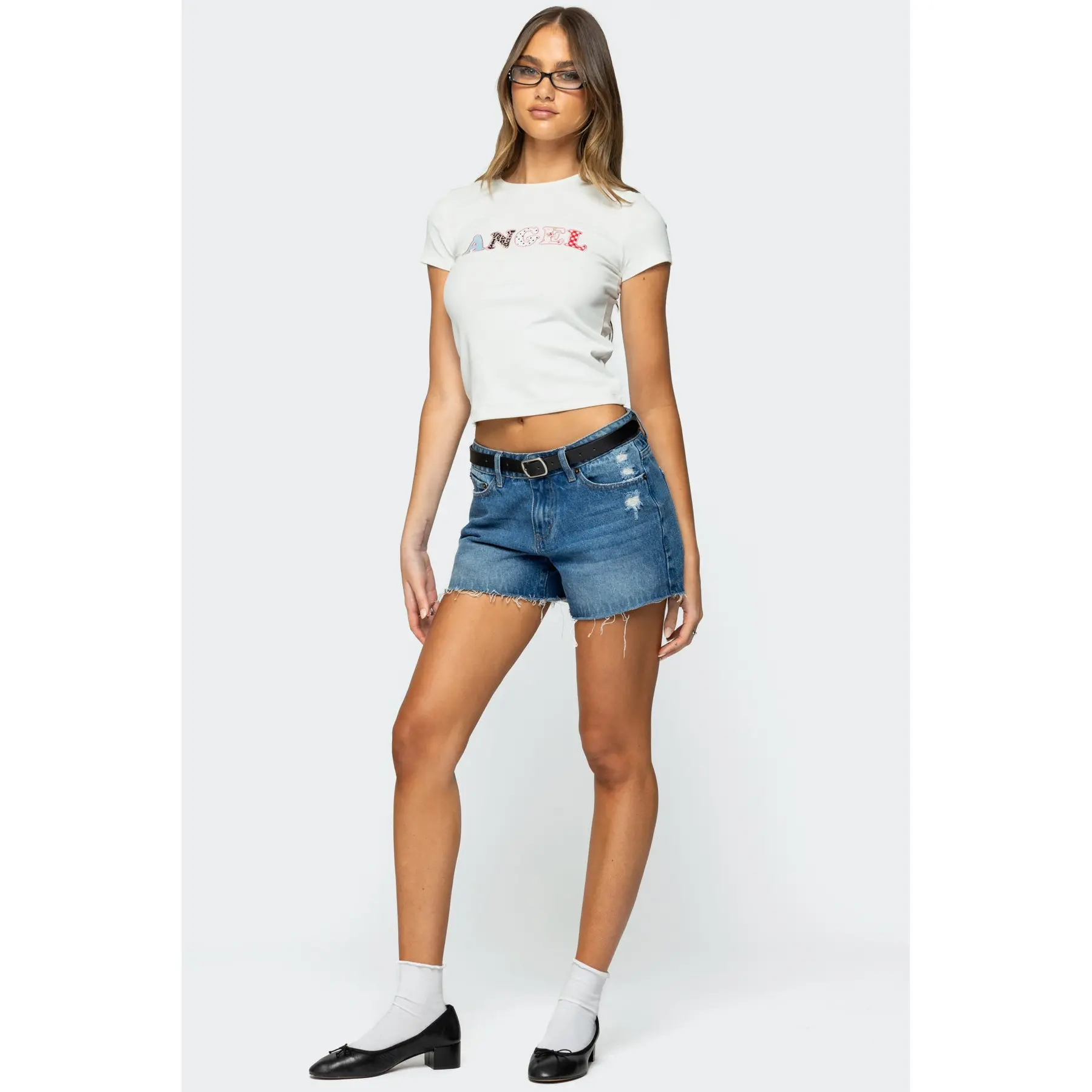 Scottie Low Rise Denim Shorts