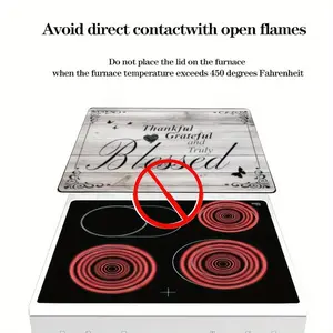 1pc Stove Cover Protector - Sliding Stove Cover To Prevent Scratches, Multi Purpose Stove Cover, Home Wall Decoration, Easy To Clean, Heat Resistant, Safe For Laundry And Drying, Christmas Exquisite Gift