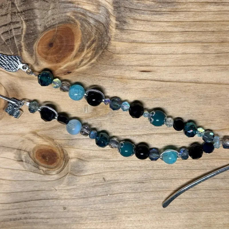Forest Archer Duel Strand Custom Beaded Bookmark