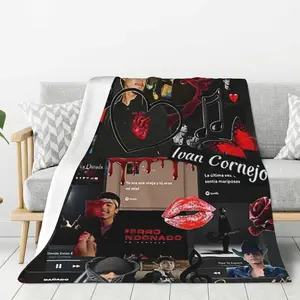 Flannel Blanket Ivans Music Cornejo Nap Blanket Air Conditioning Blankets Couch Bed Office Blankets Soft and Cozy